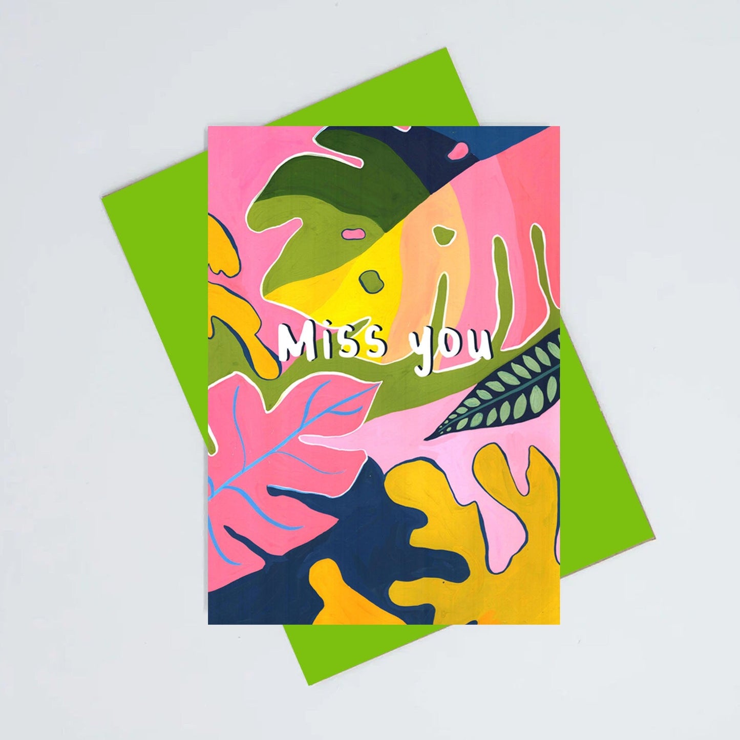 Miss you card
