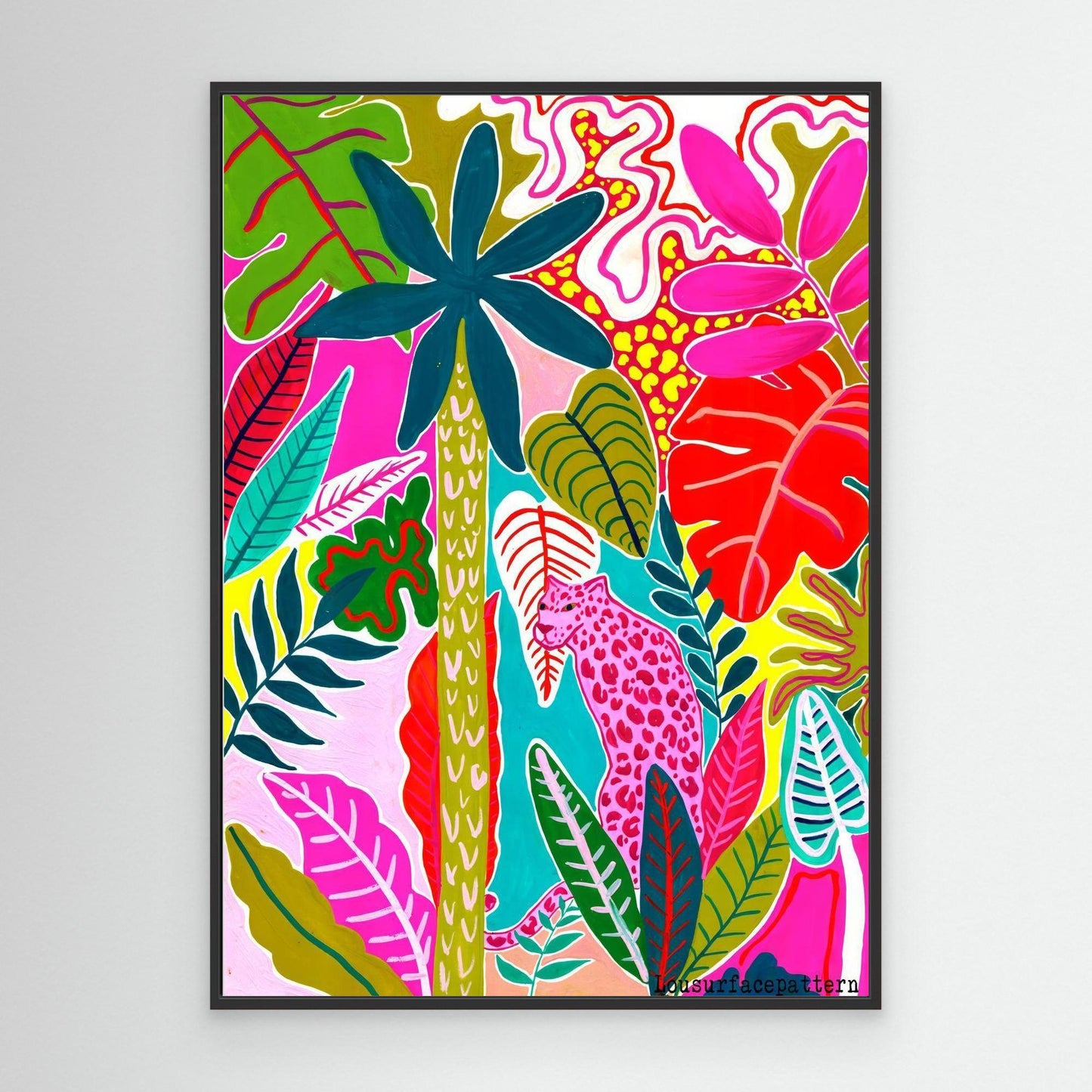 "Pink panther" Canvas print