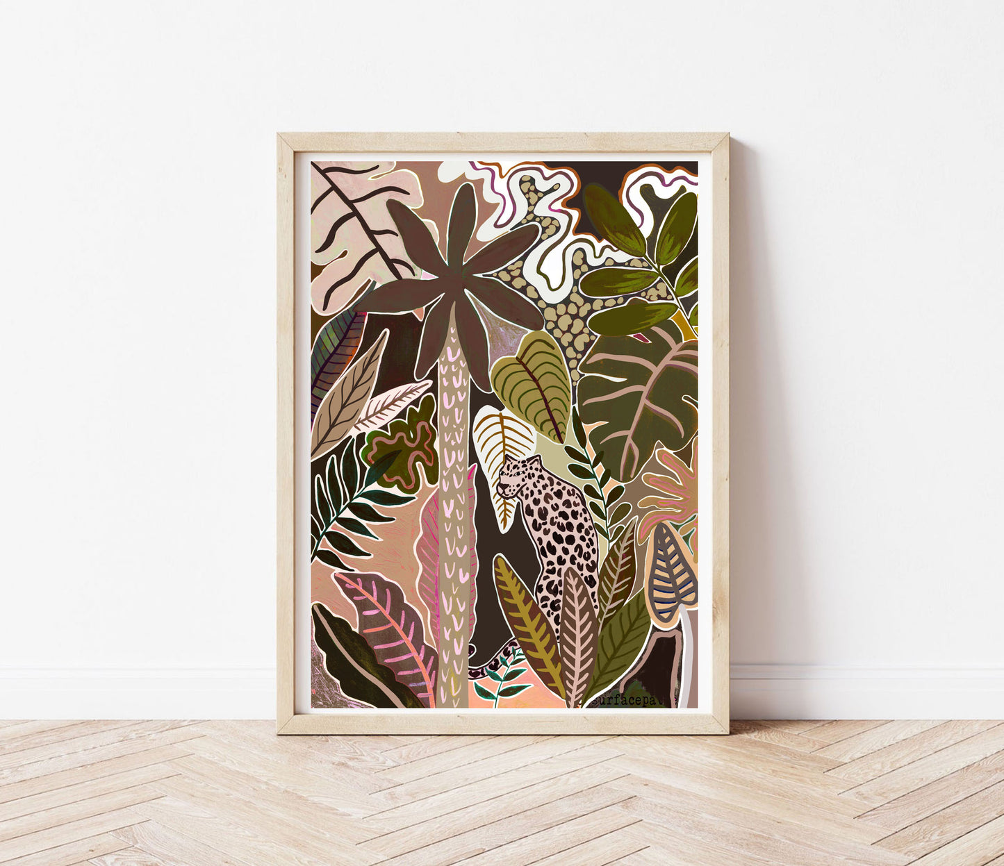 "Moody" pink panther print