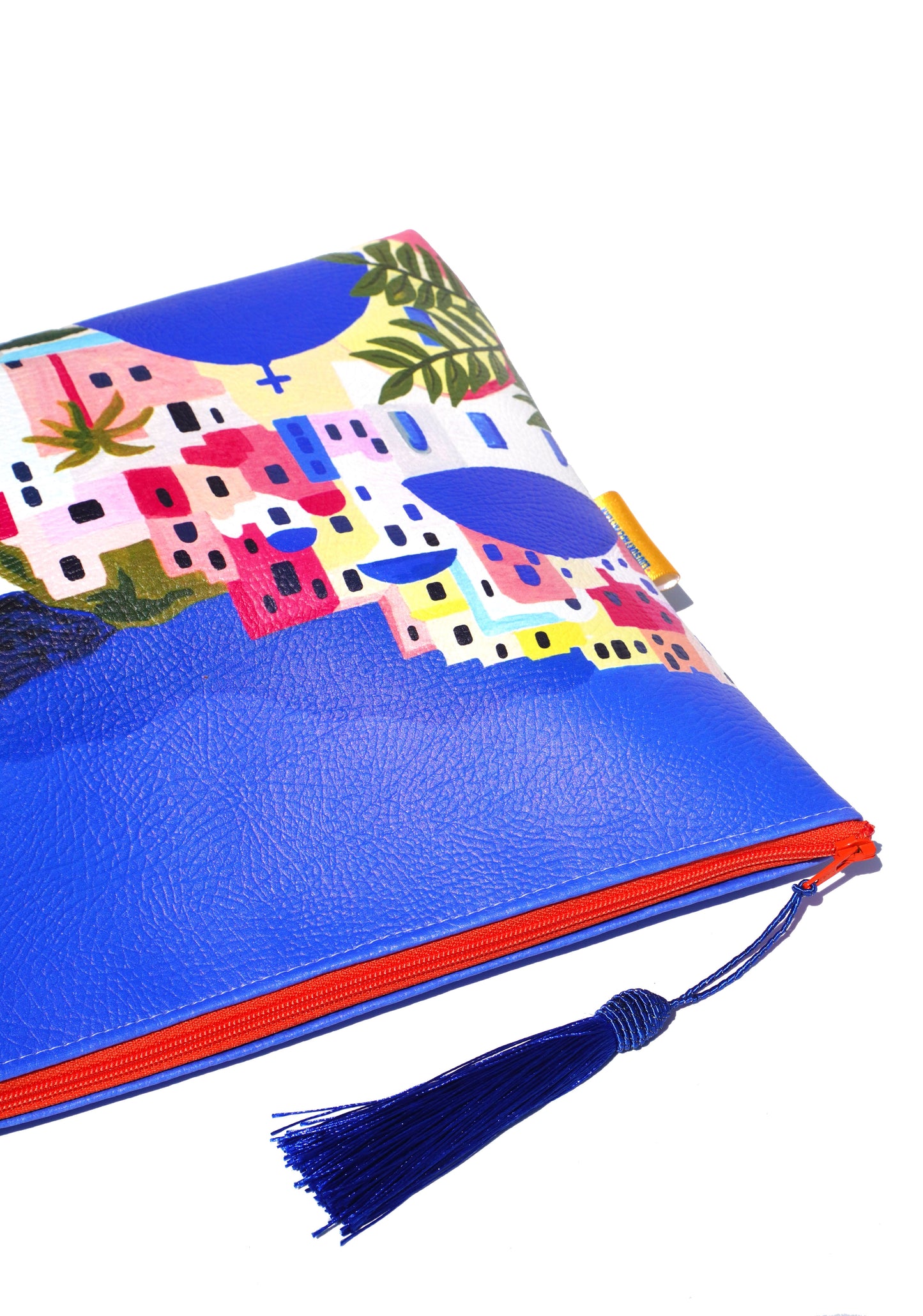 Santorini vegan leather cosmetic bag