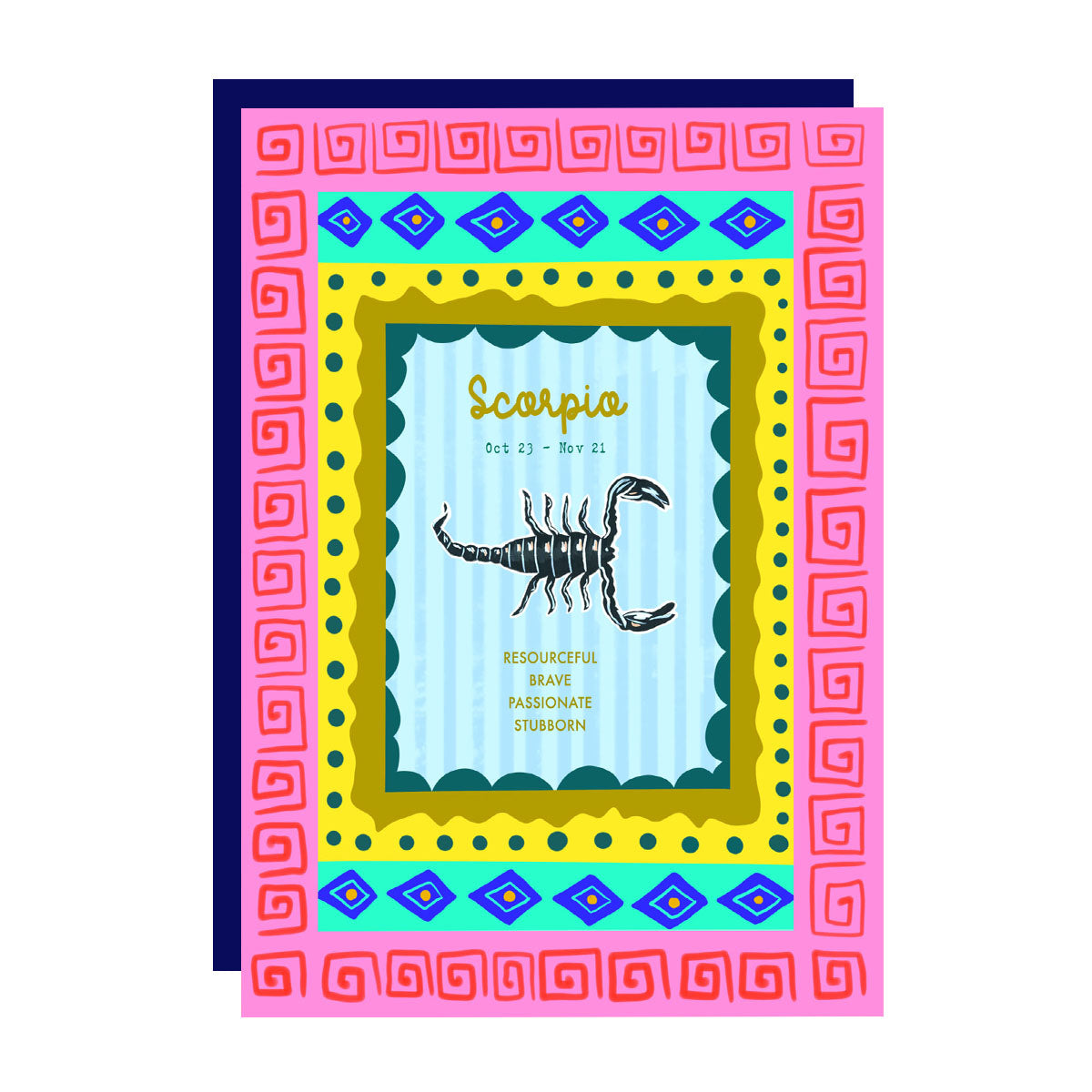 Scorpio birthday card