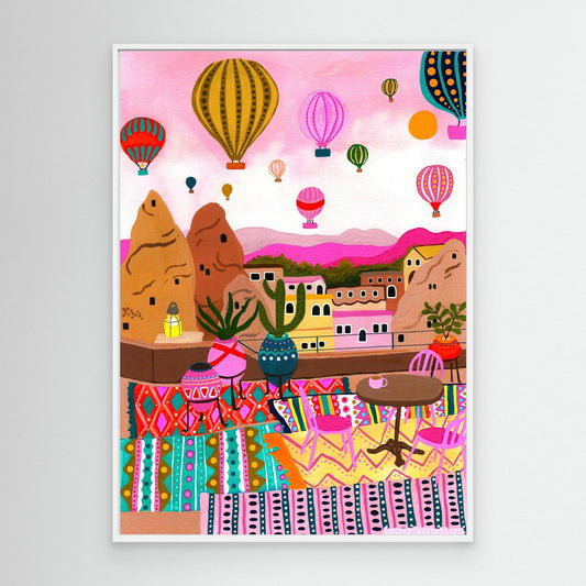 "Hot Air Balloon" Canvas Print