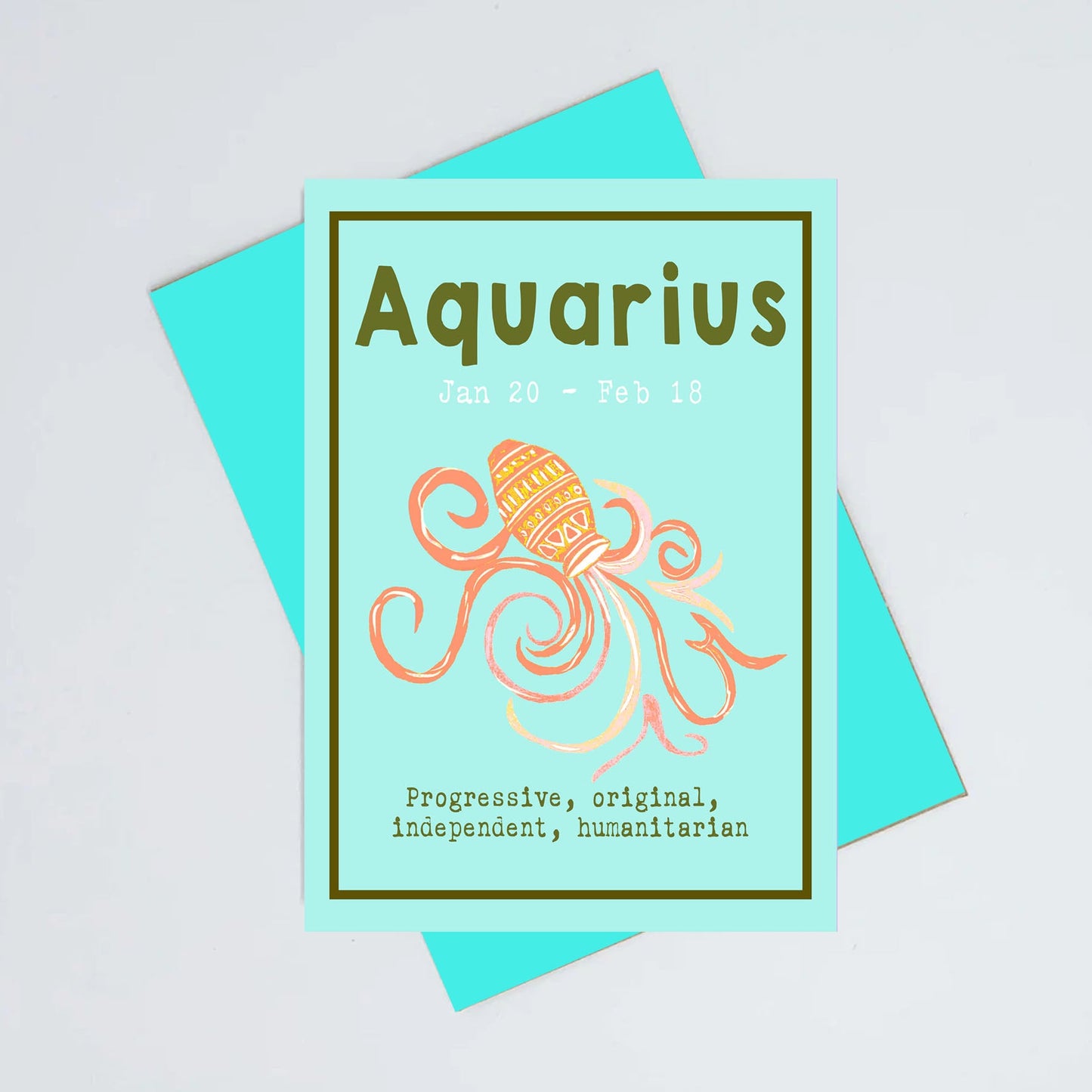 Aquarius birthday card