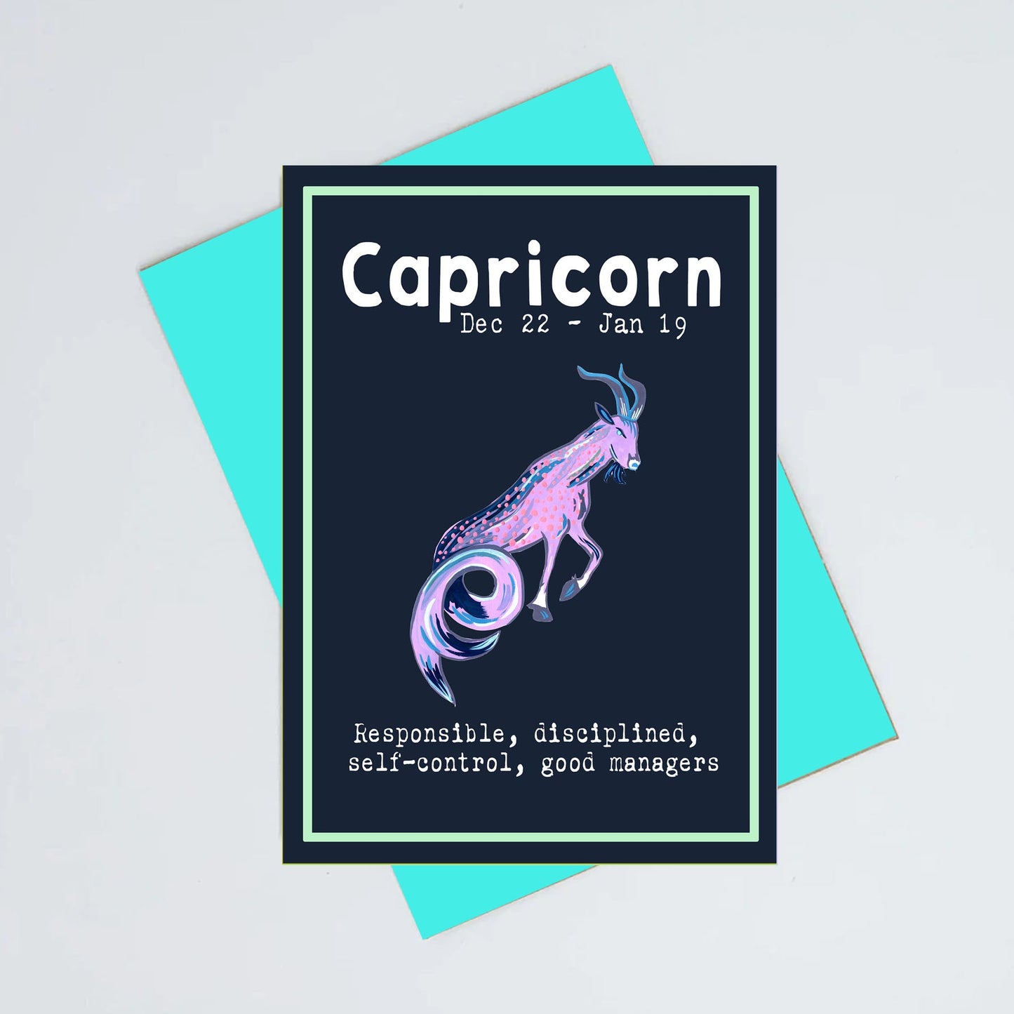 Capricorn birthday card