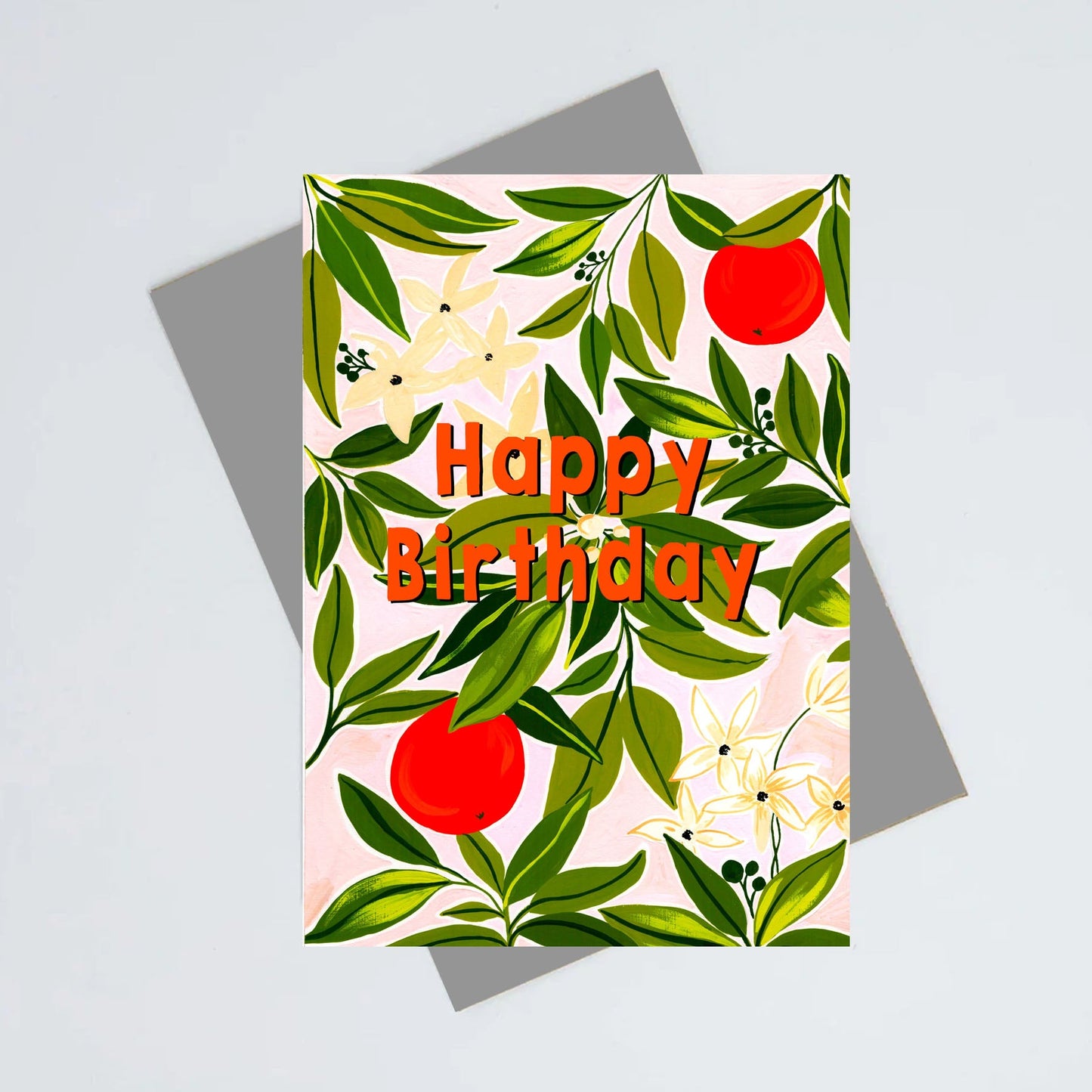 Fleur d'oranger birthday card