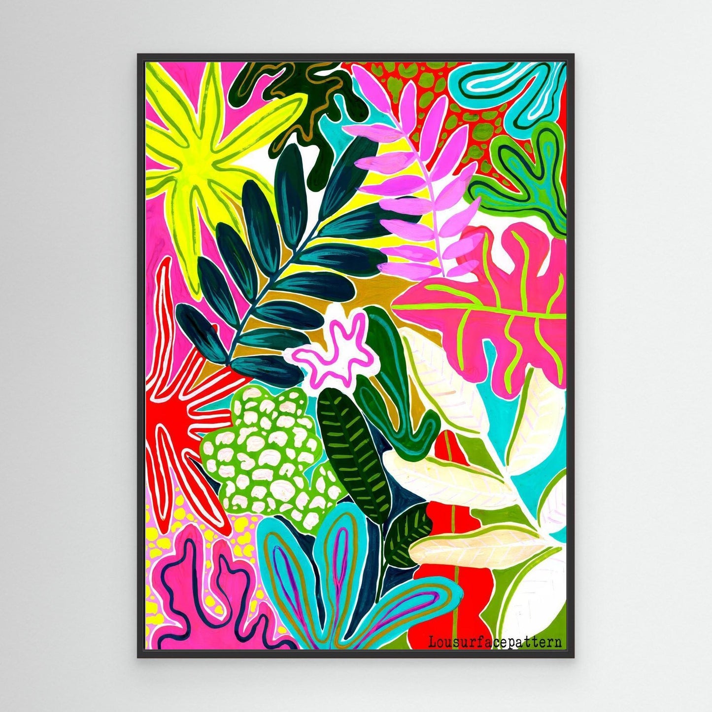 "Tropicals" Canvas print