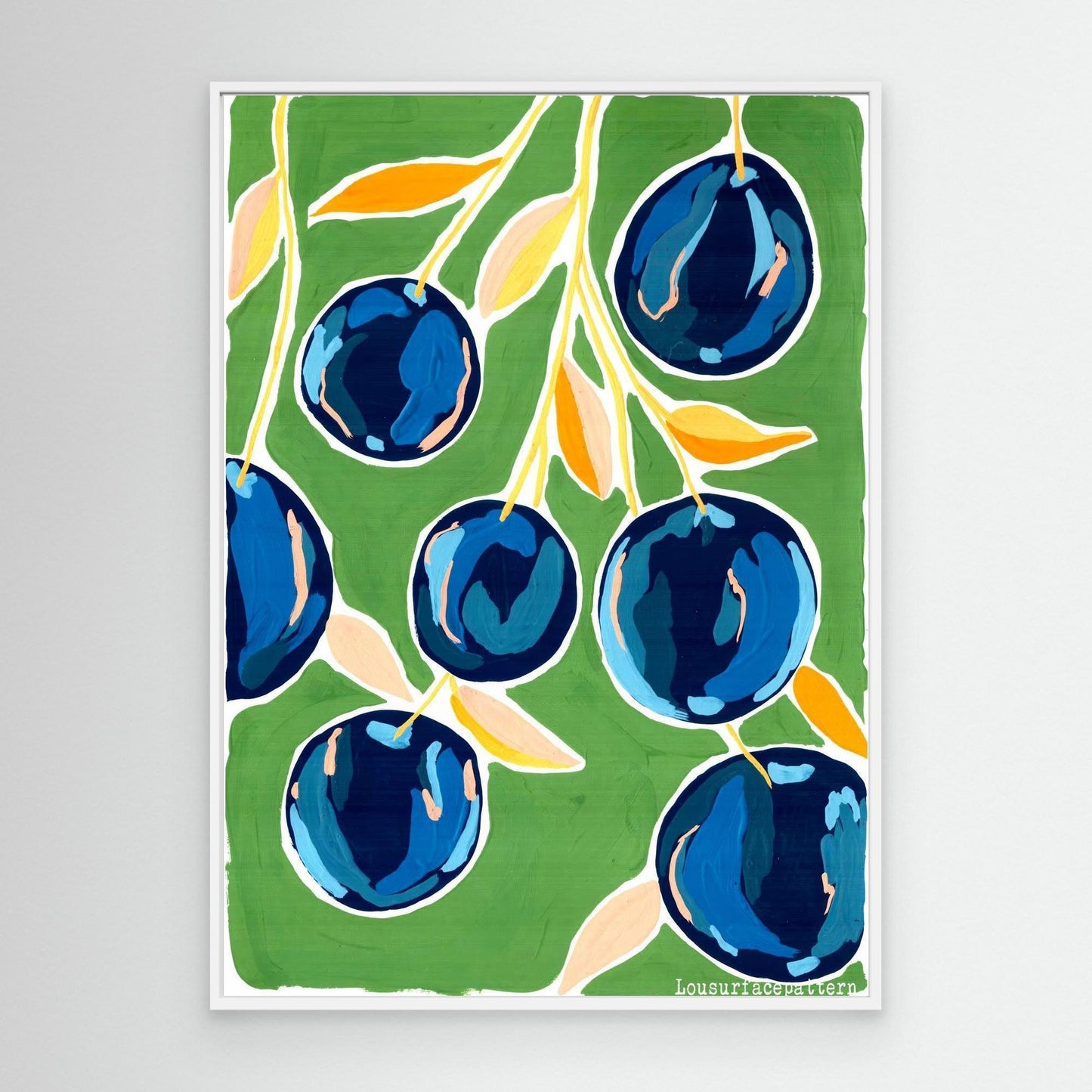 "Blueberries" Canvas print