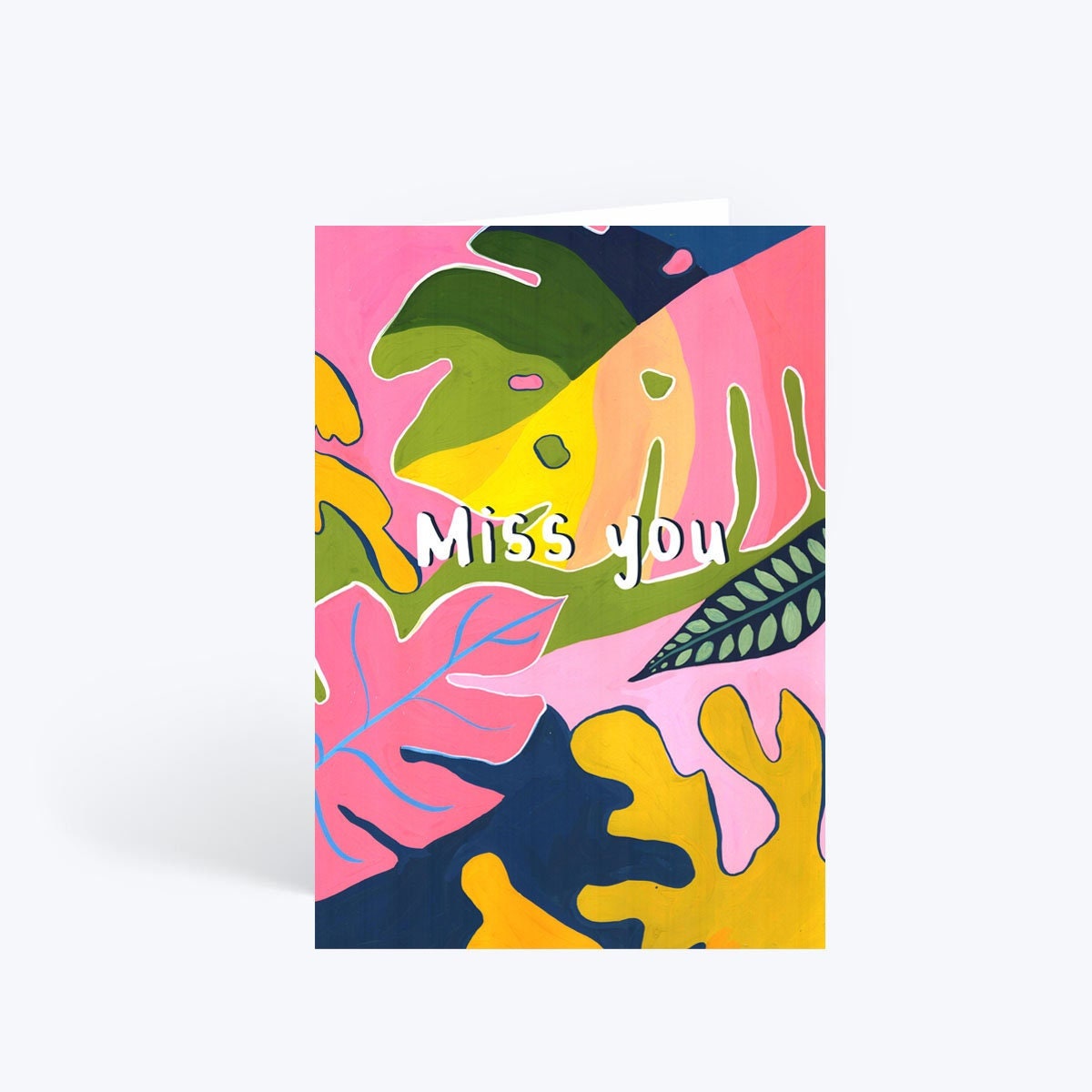Miss you card