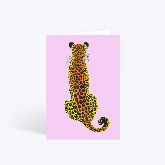 Cheetah birthday card