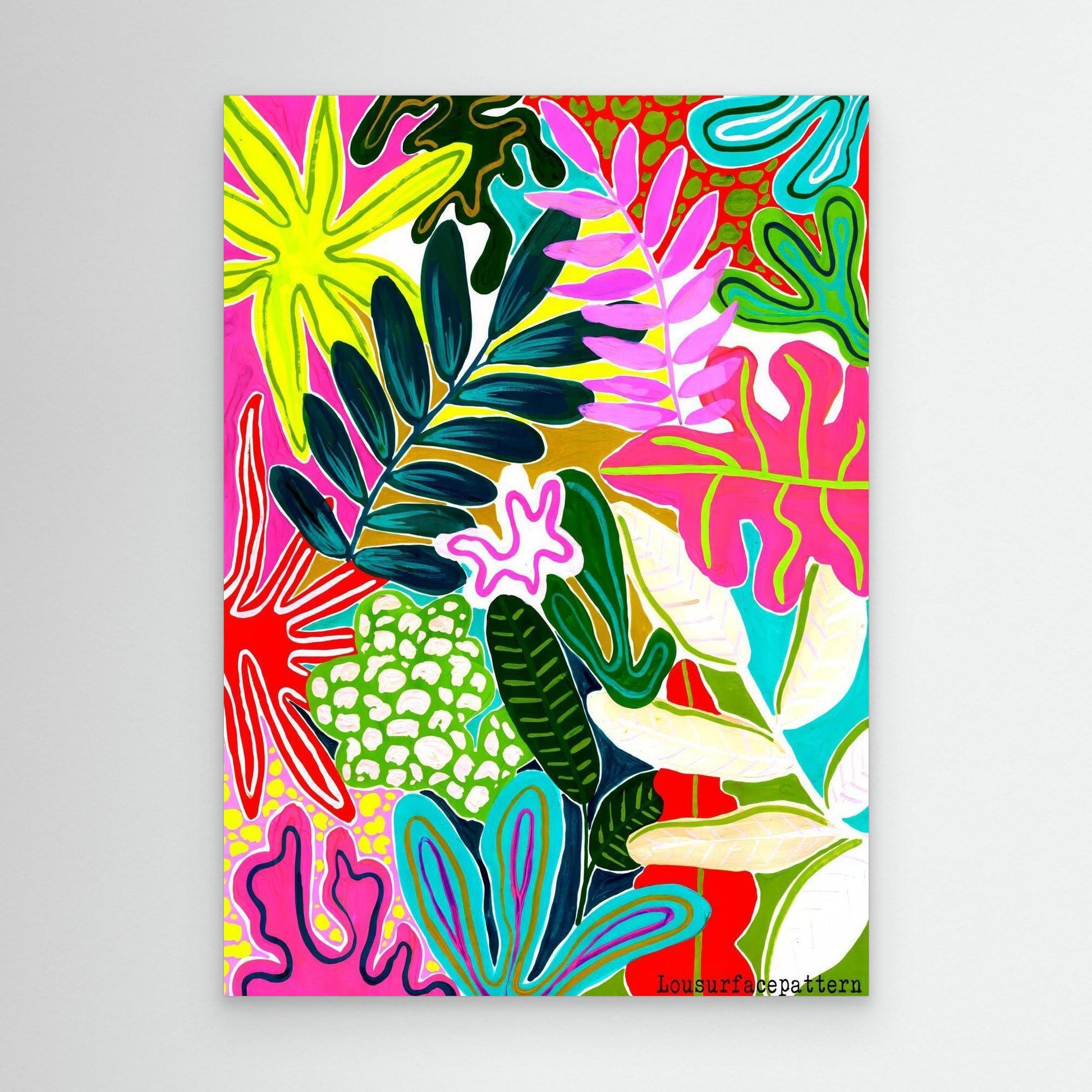 "Tropicals" Canvas print