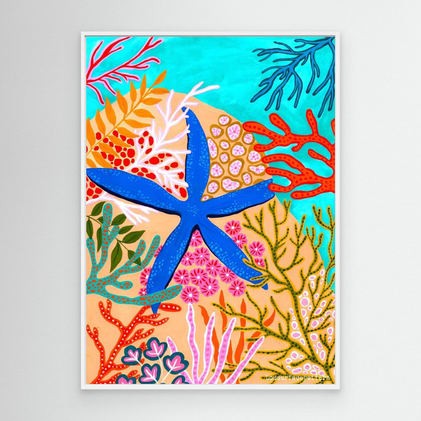 "Corals" Canvas print