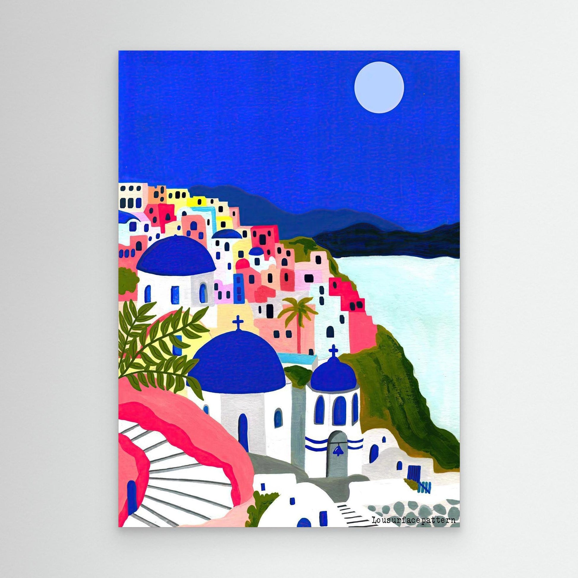 "Santorini" canvas print