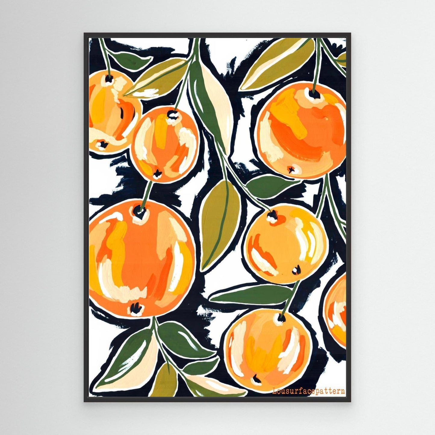 "Oranges white" Canvas print