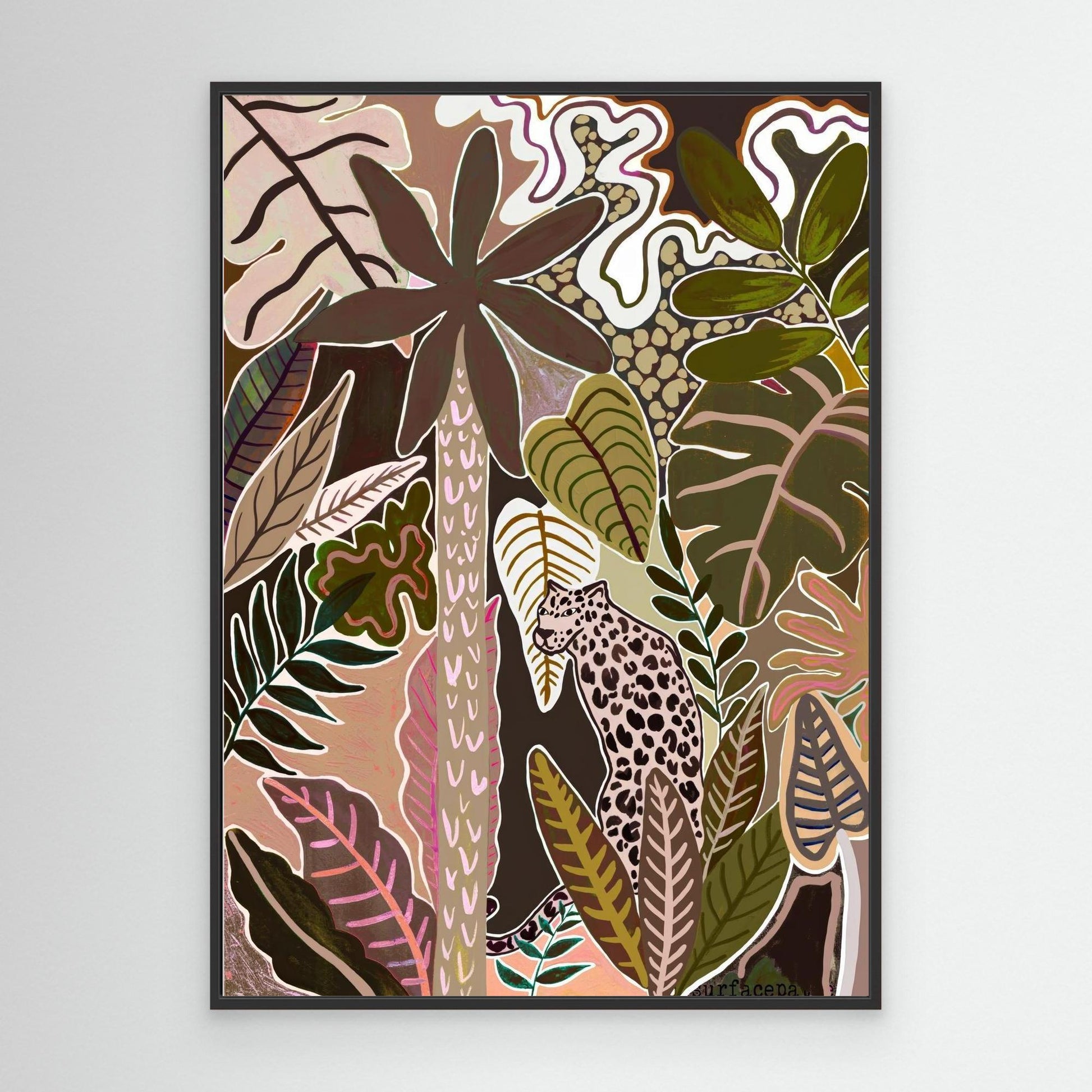 "Moody pink panther" canvas print