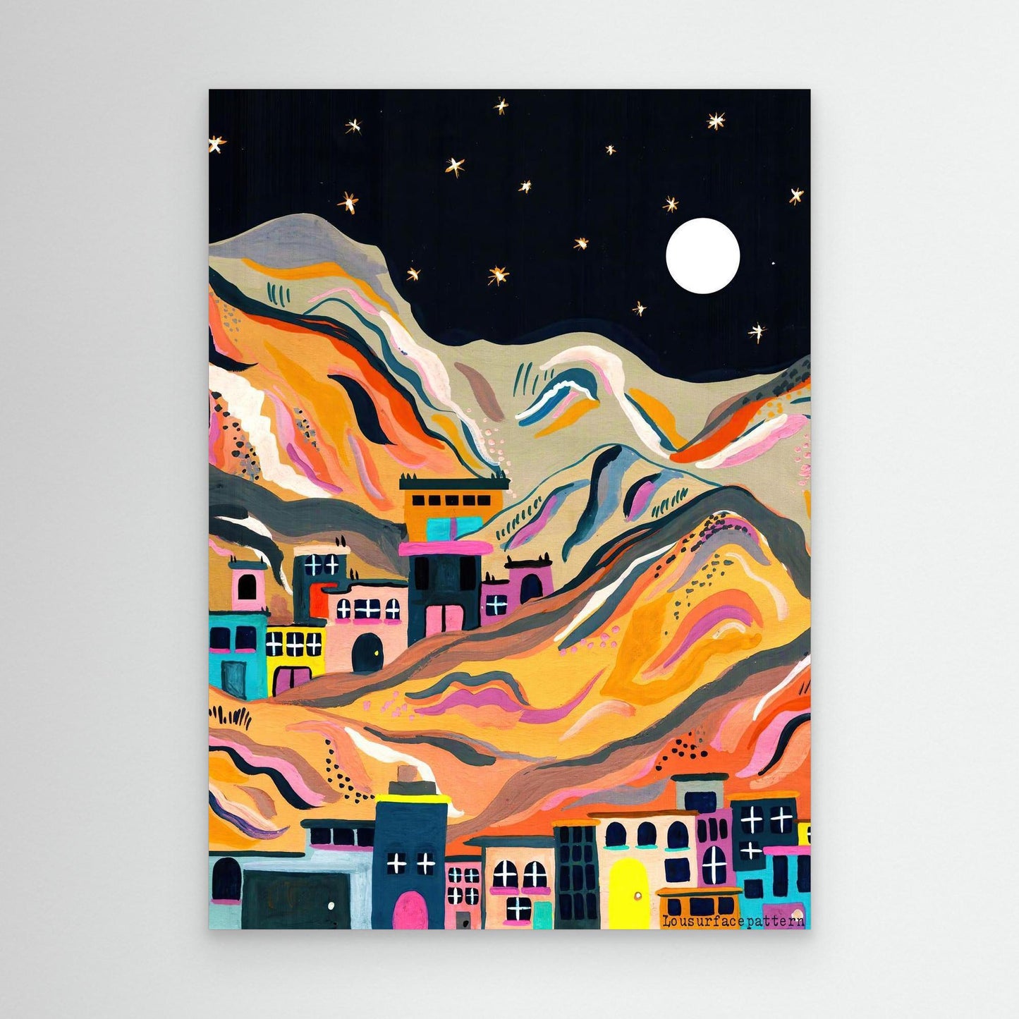 "Morocco at night" Canvas print 