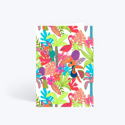 Flamingo birthday card