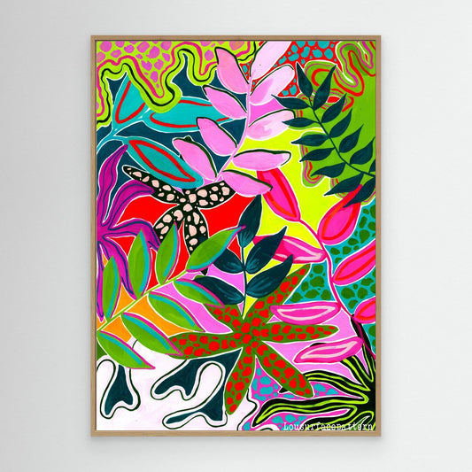"Abstract tropicals" Canvas print