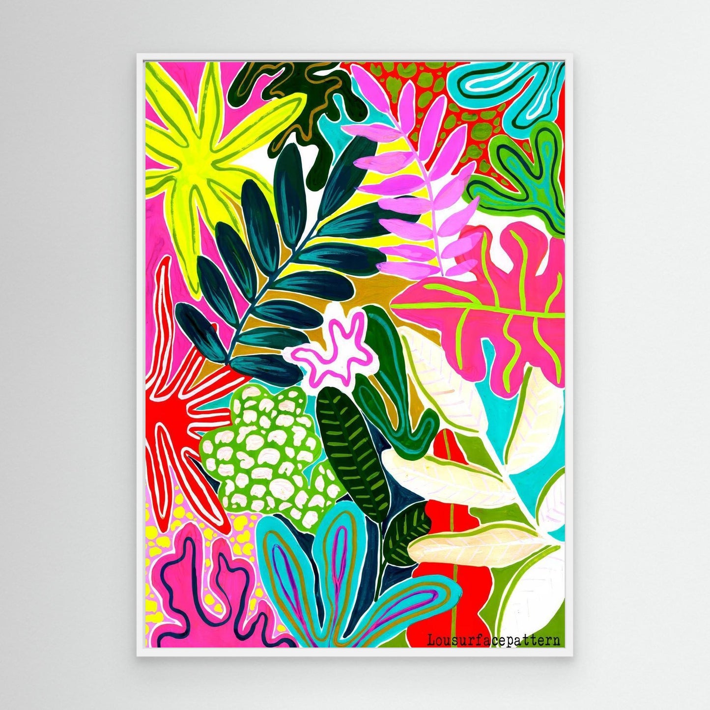 "Tropicals" Canvas print