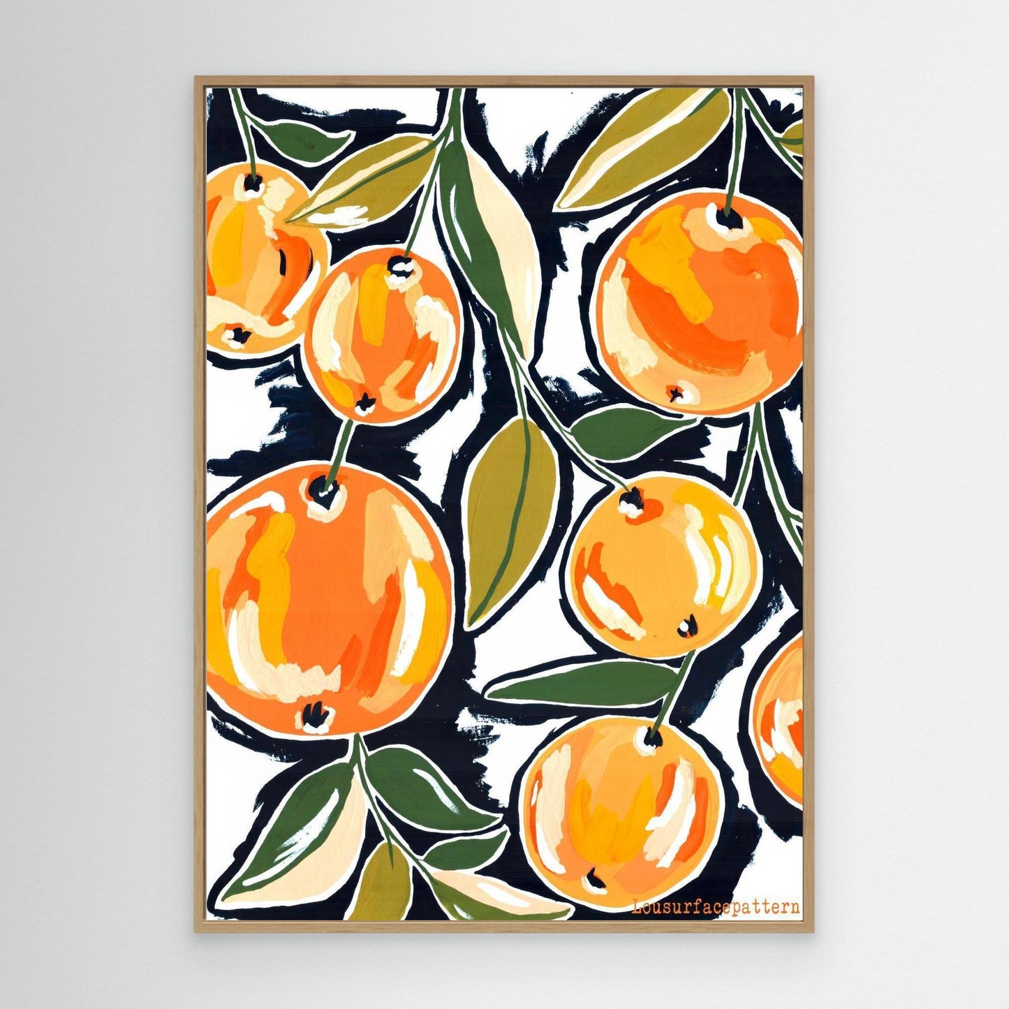 "Oranges white" Canvas print