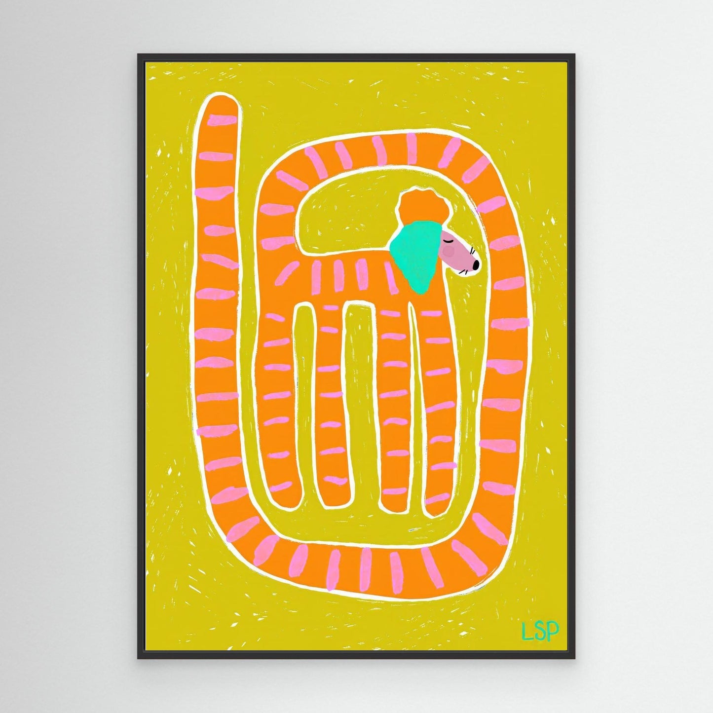 "Funky dog" canvas print