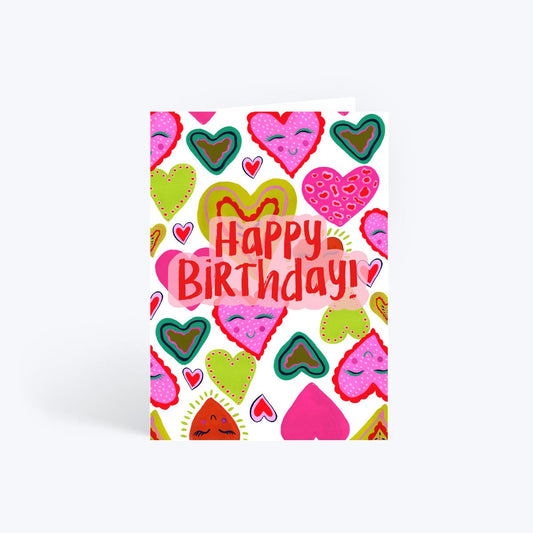 Heart birthday card