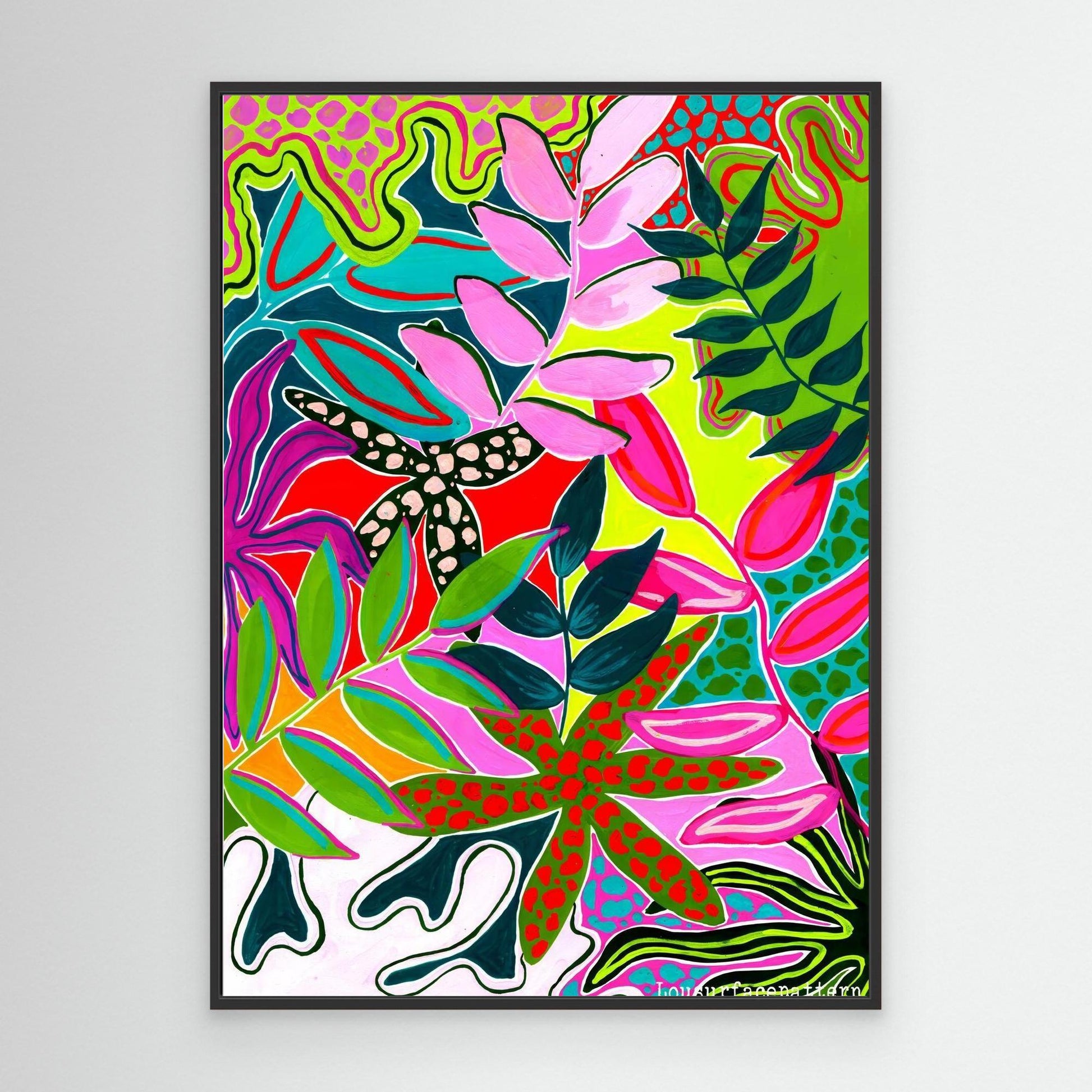 "Abstract Tropicals" Canvas Print