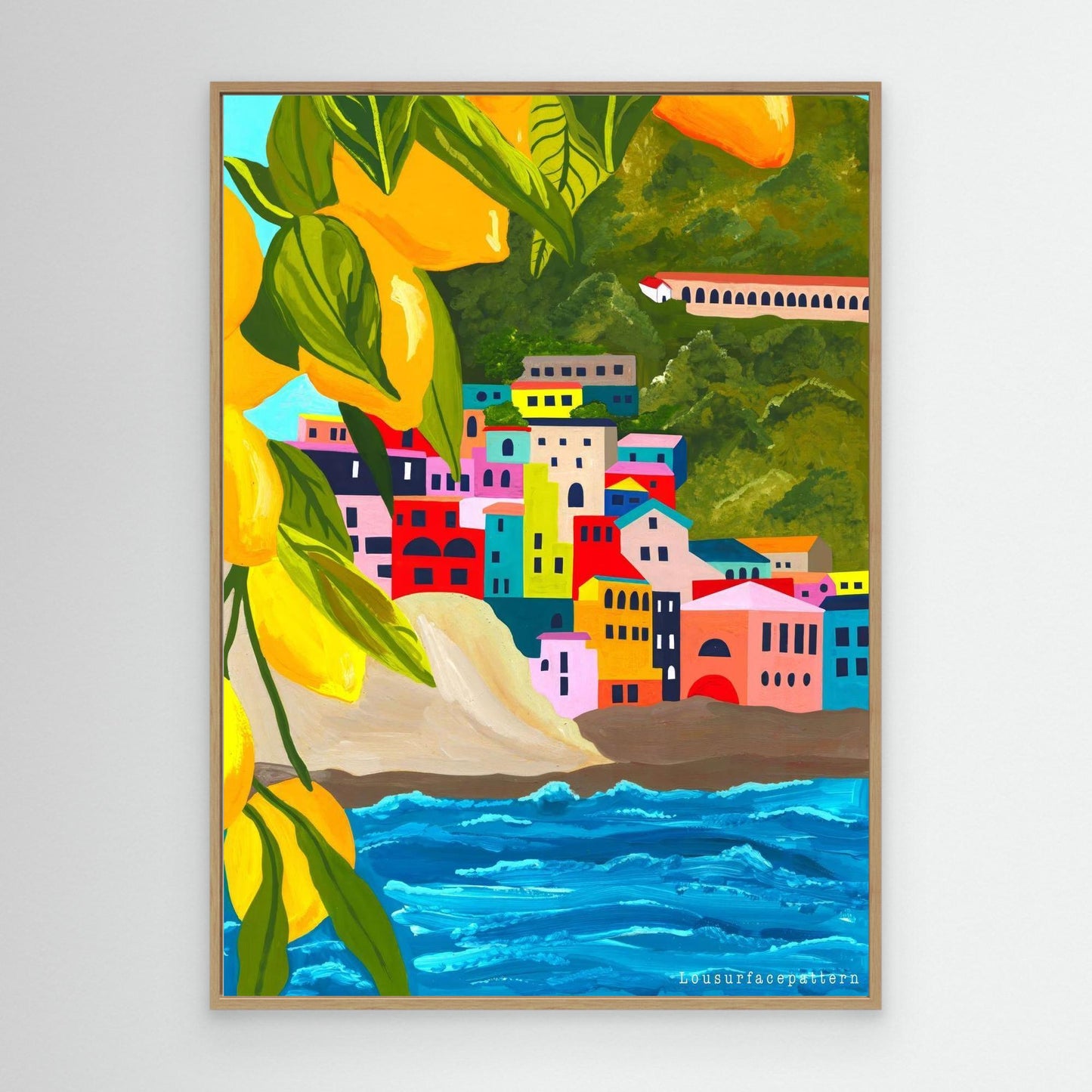 "Italy Lemons" Canvas print 