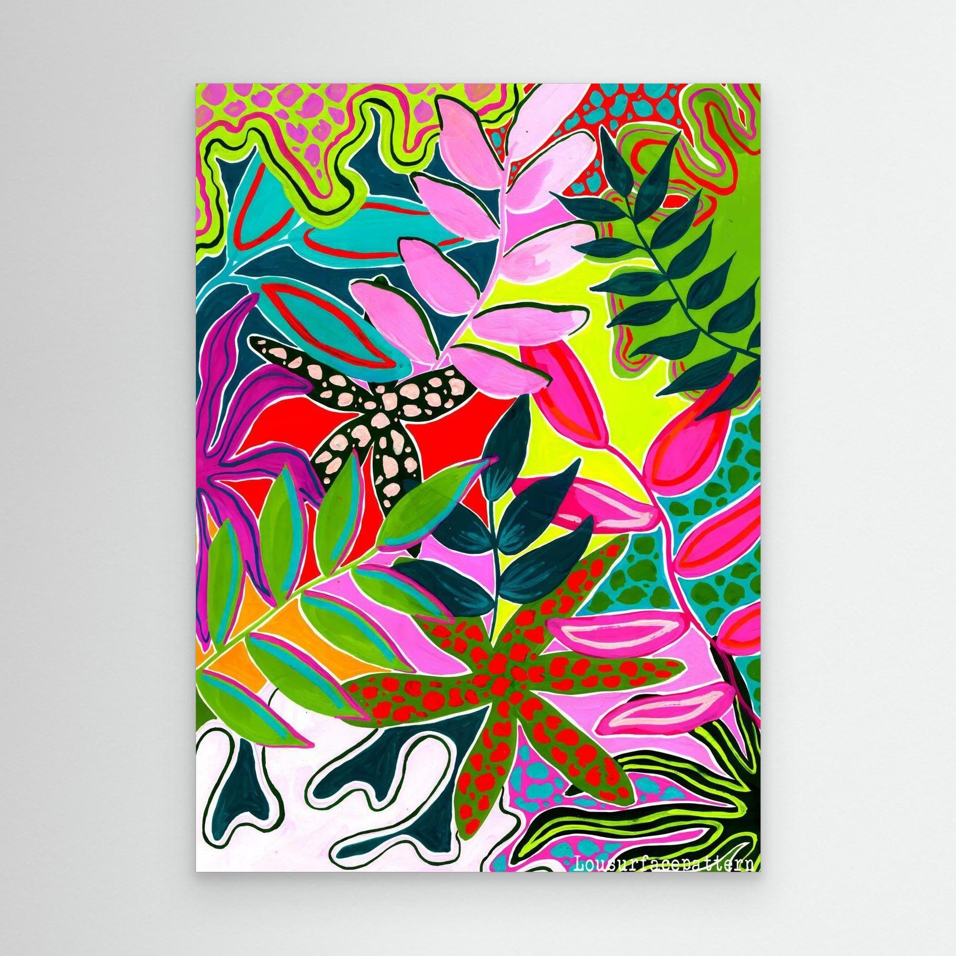 "Abstract tropicals" Canvas print