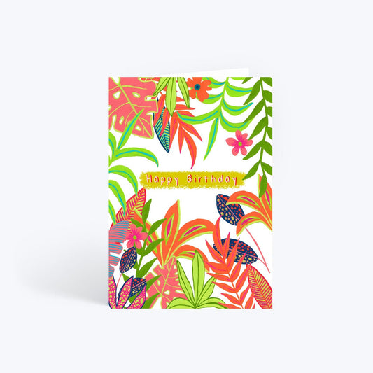Tropical birthday card