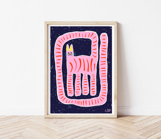 Funky cat print