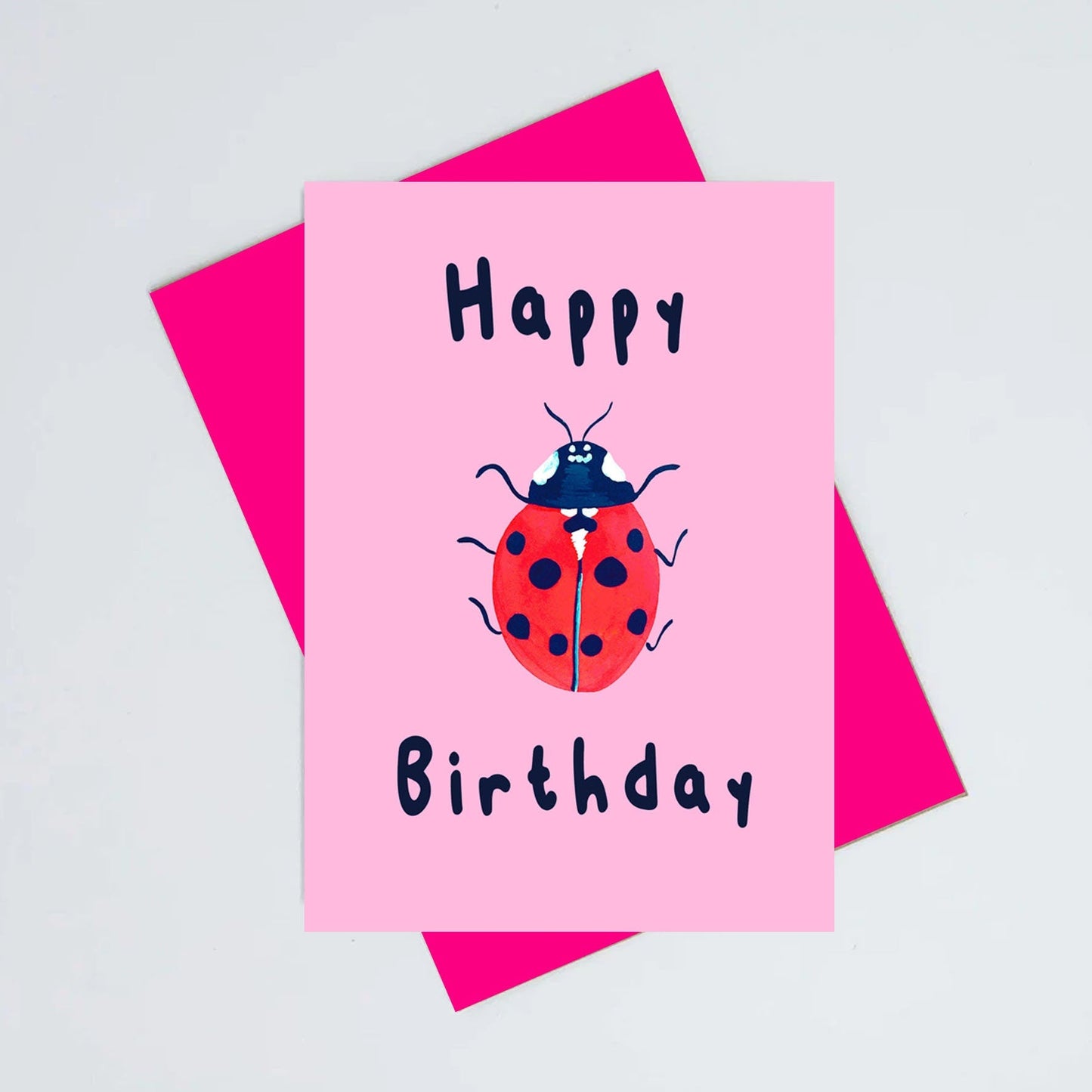 Ladybird birthday card