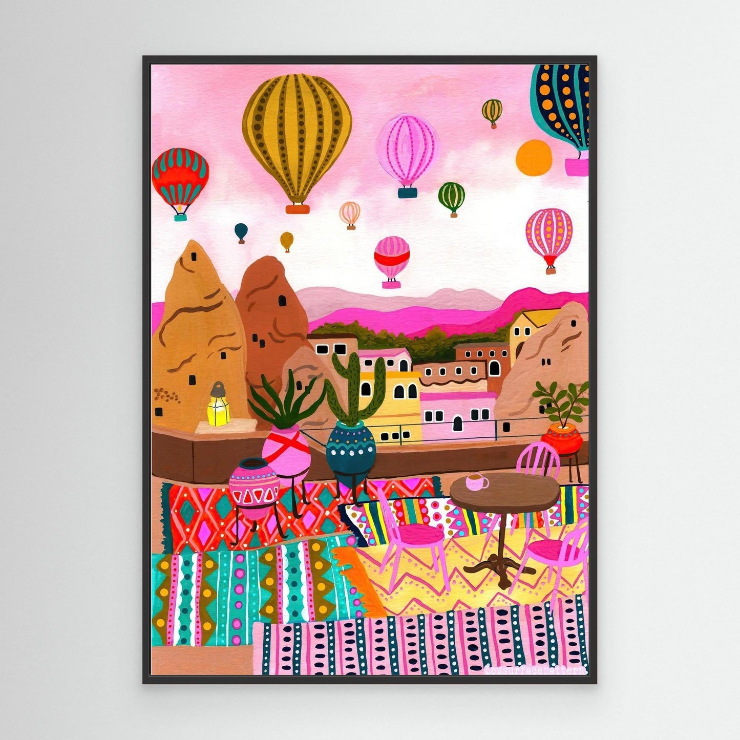 "Hot Air Balloon" Canvas Print