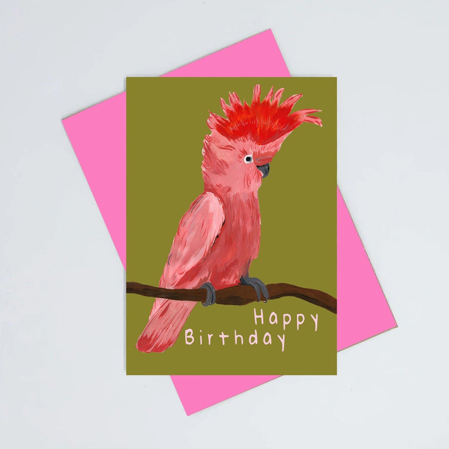 Parrot birthday card