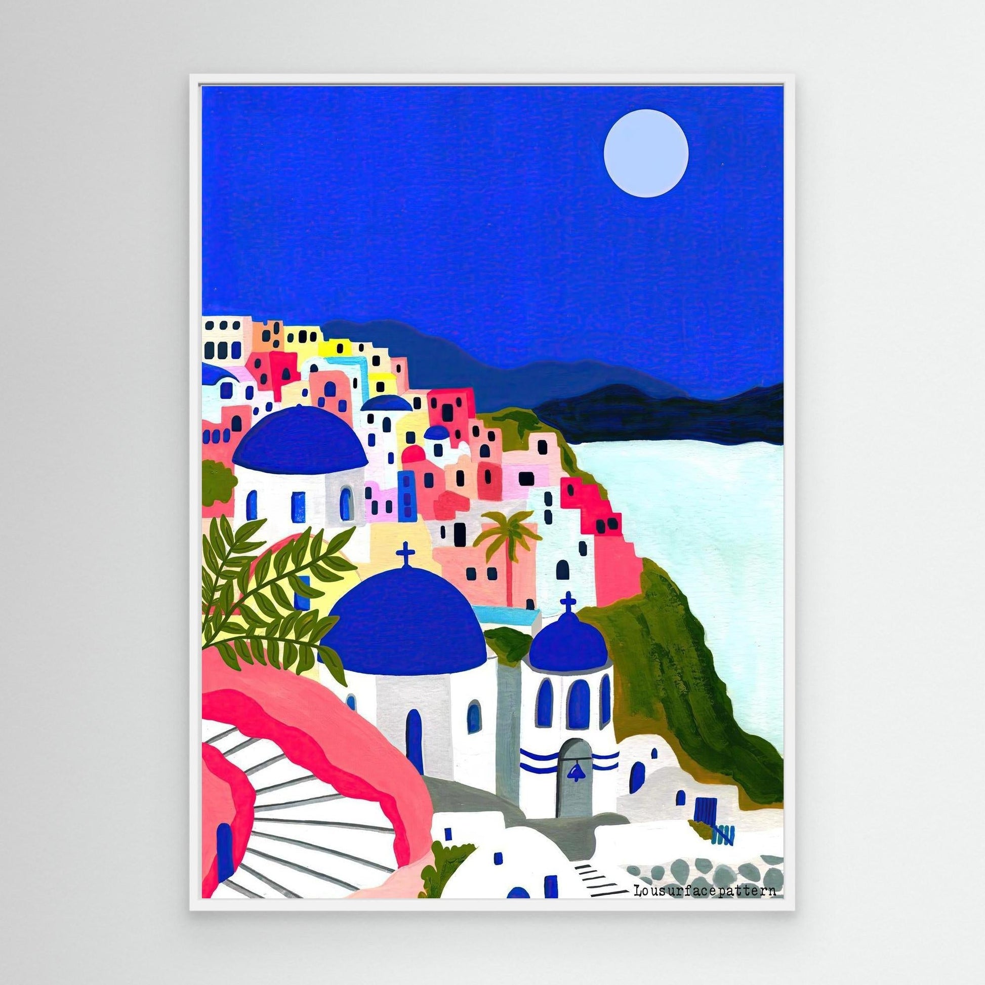 "Santorini" Canvas Print