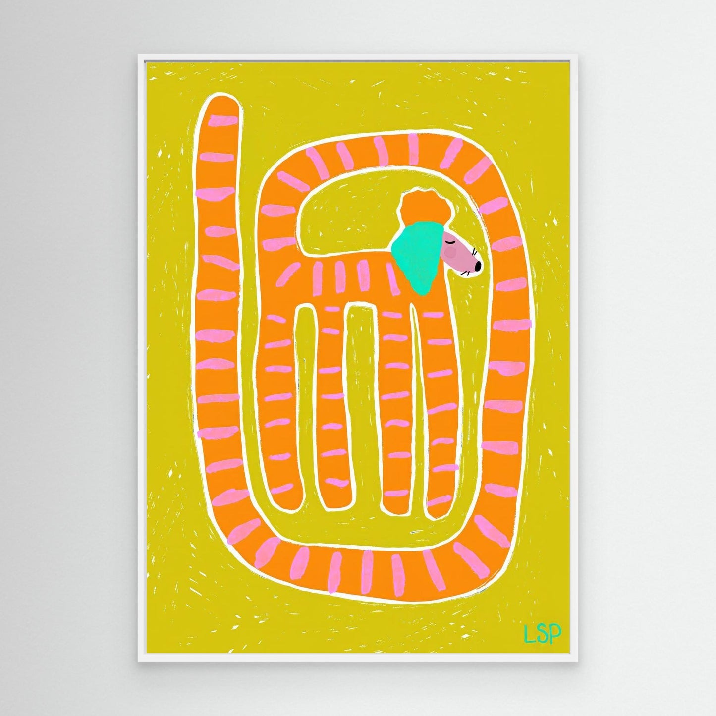 "Funky dog" canvas print