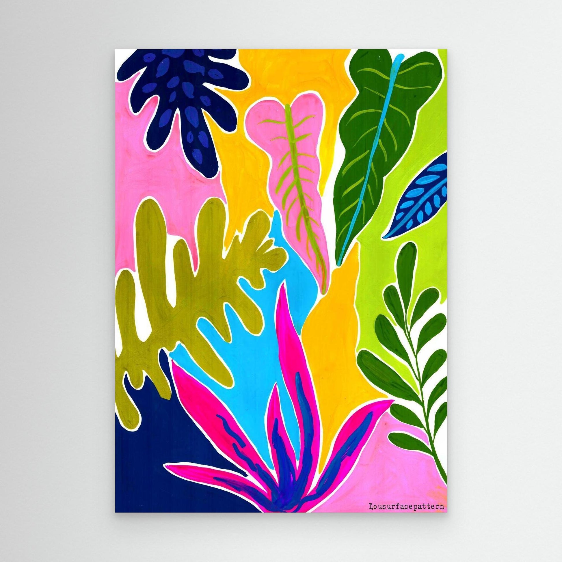 "Abstract tropicals" Canvas print