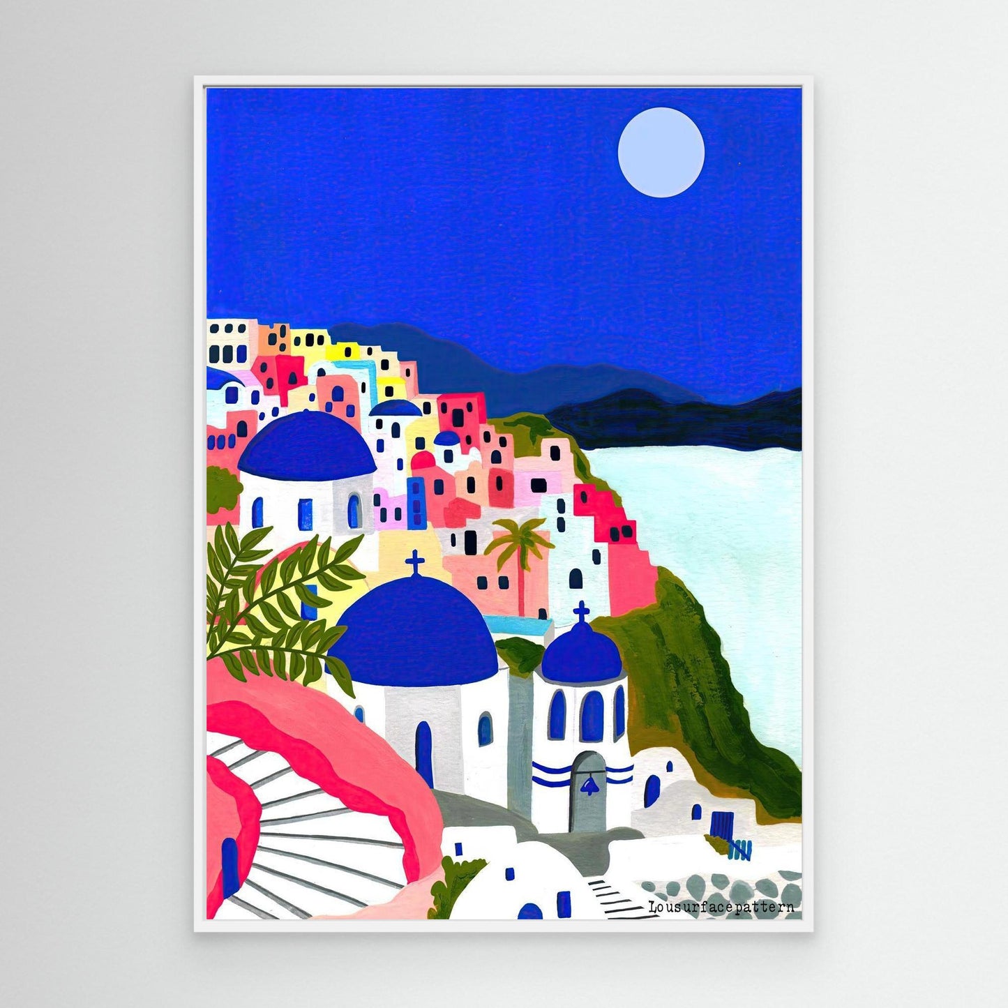 "Santorini" canvas print