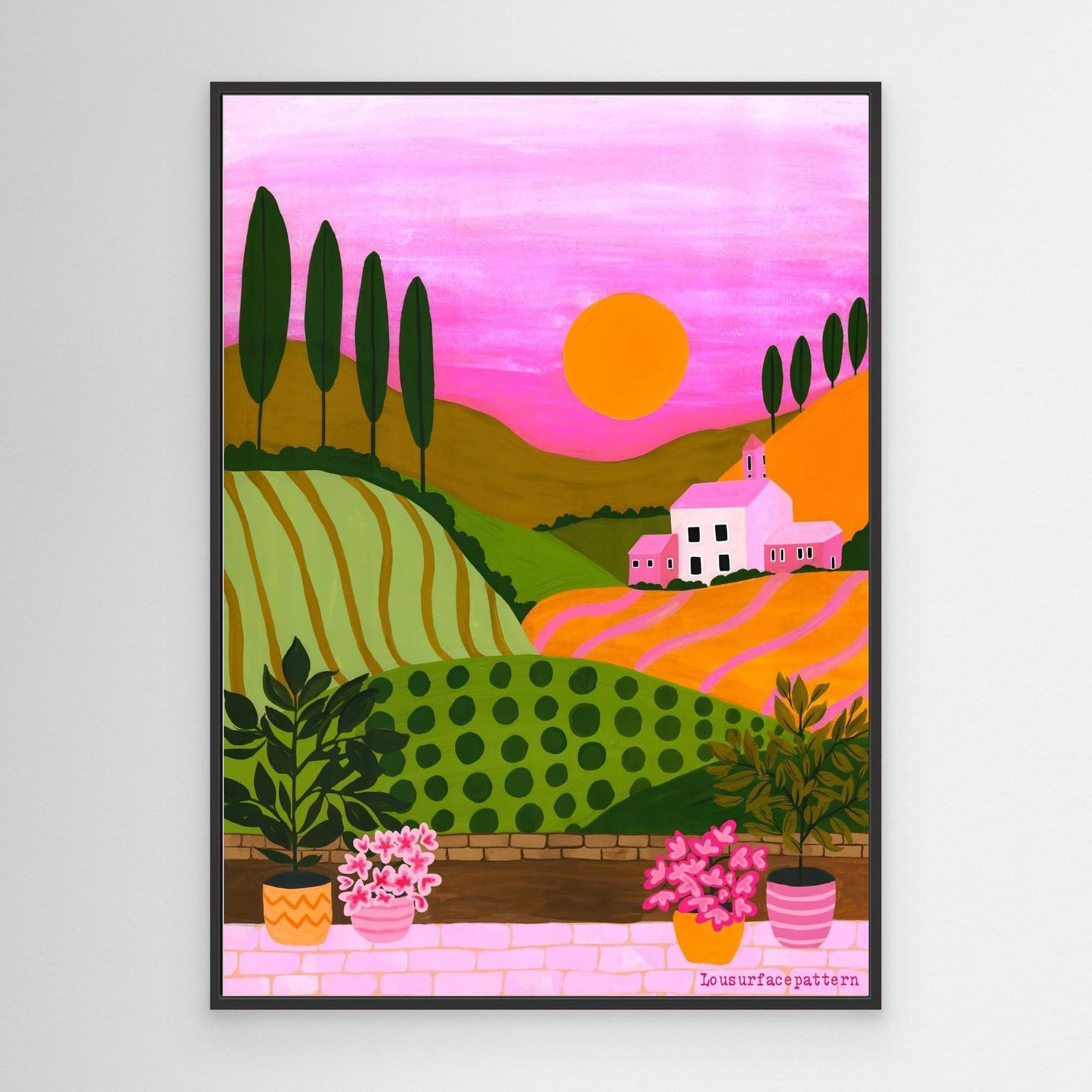 "Tuscany" Canvas print