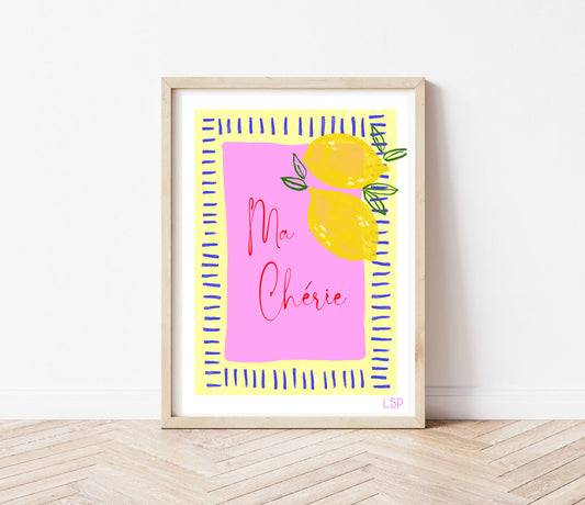 Ma cherie print