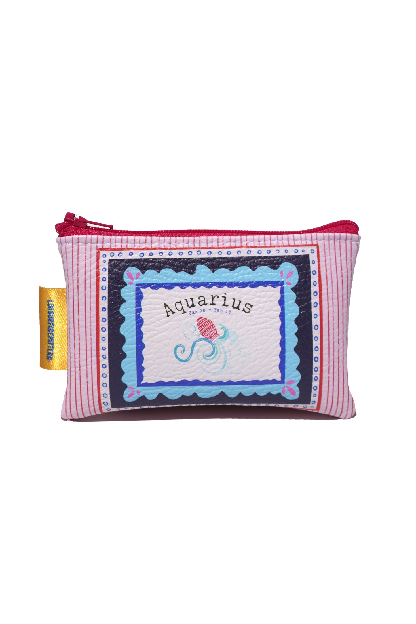 Aquarius vegan leather purse