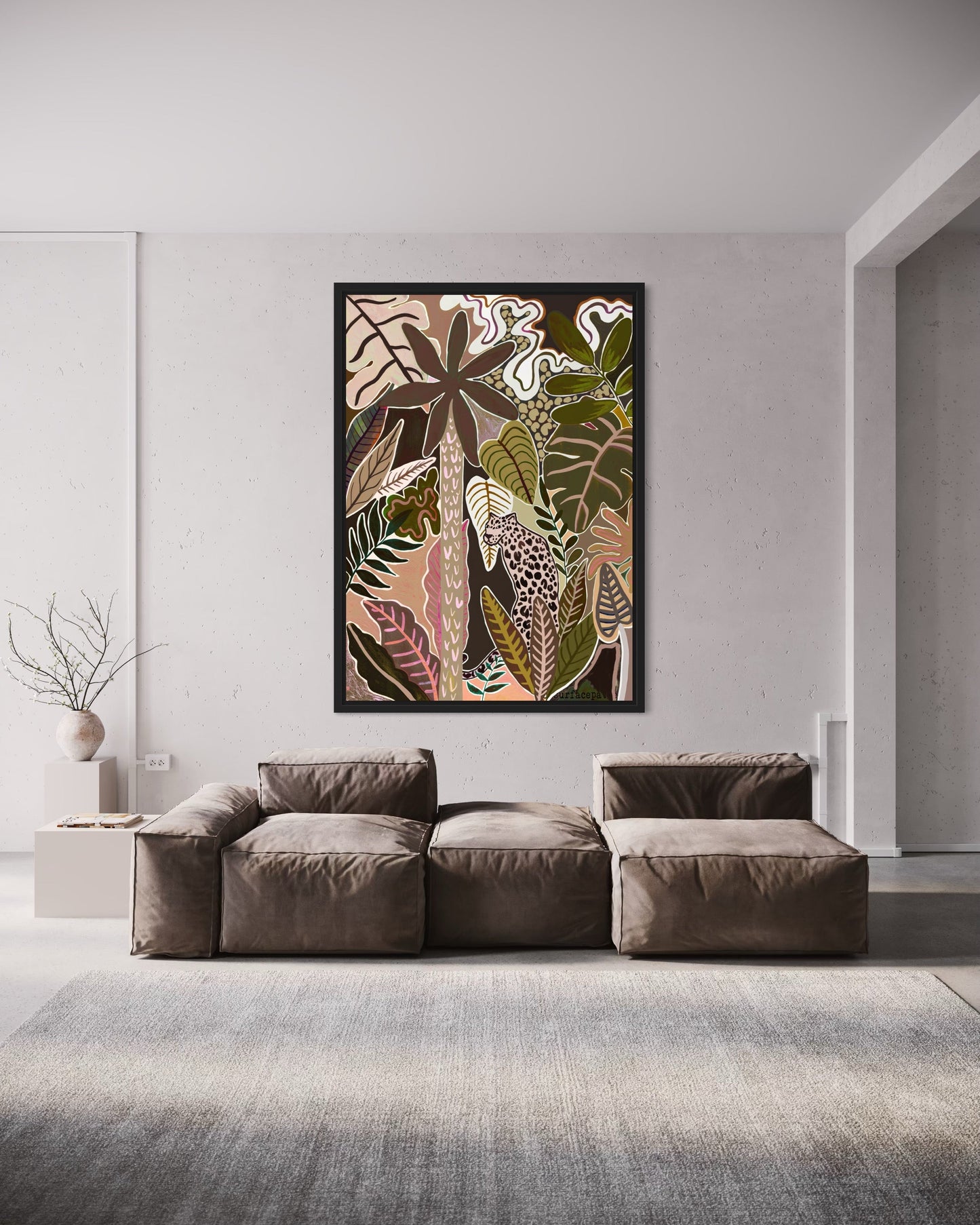 "Moody pink panther" canvas print