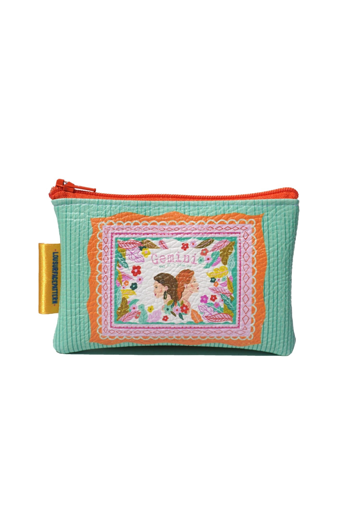 Gemini vegan leather purse