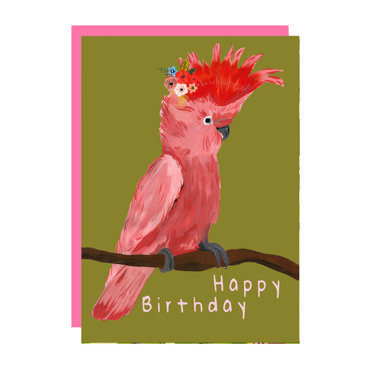 Parrot birthday card