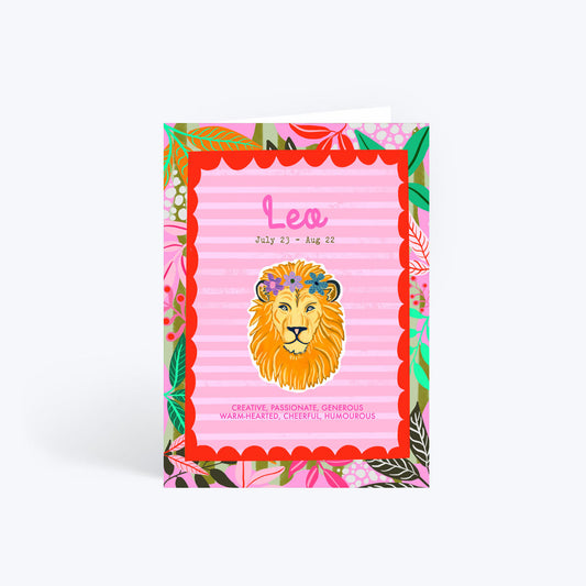 Leo birthday card