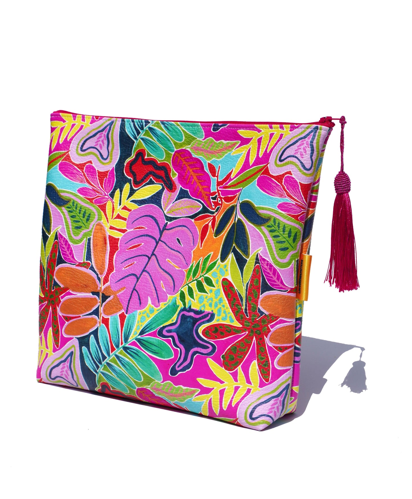 Cheeseplant vegan leather cosmetic bag