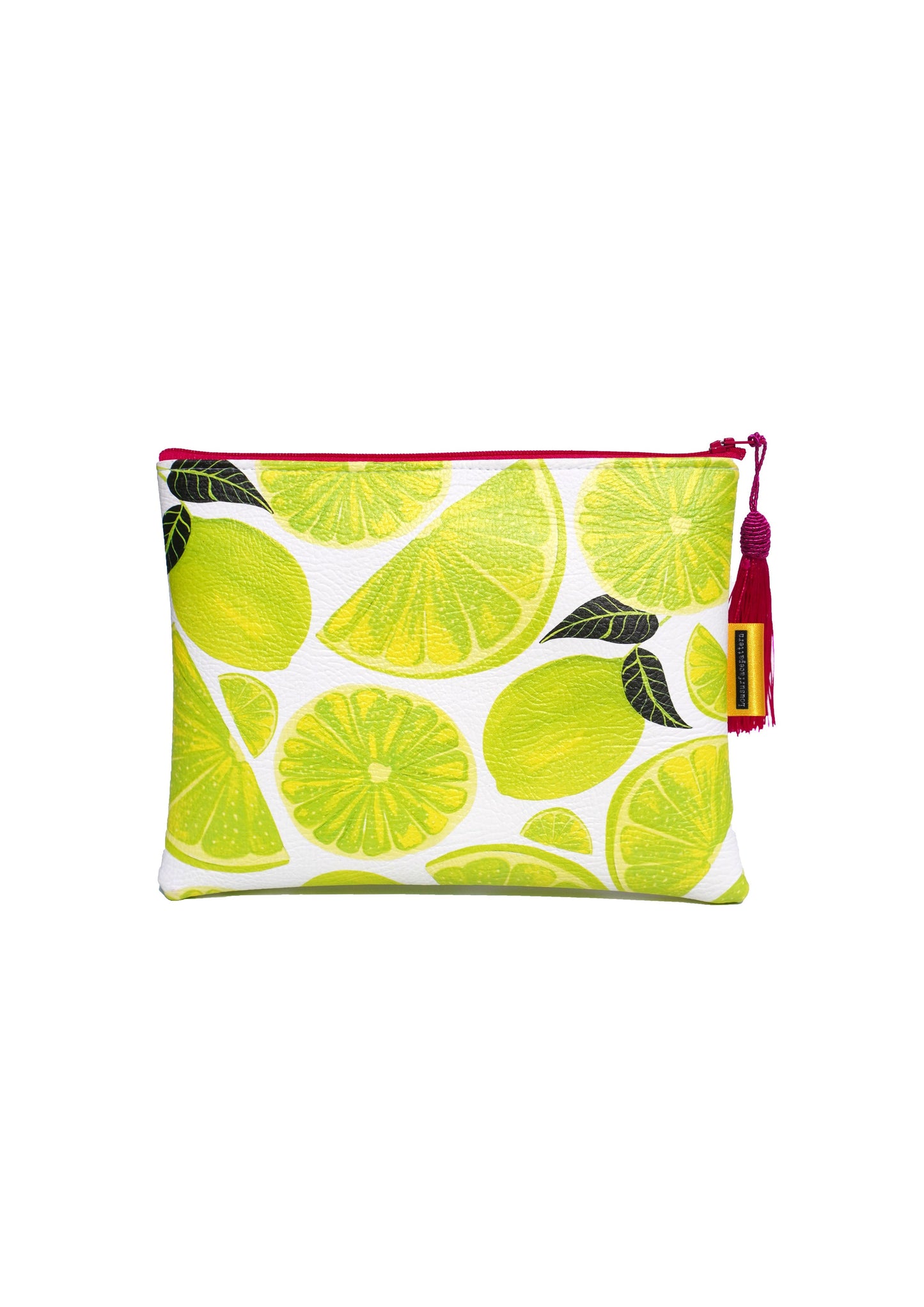 Limes vegan leather makeup bag