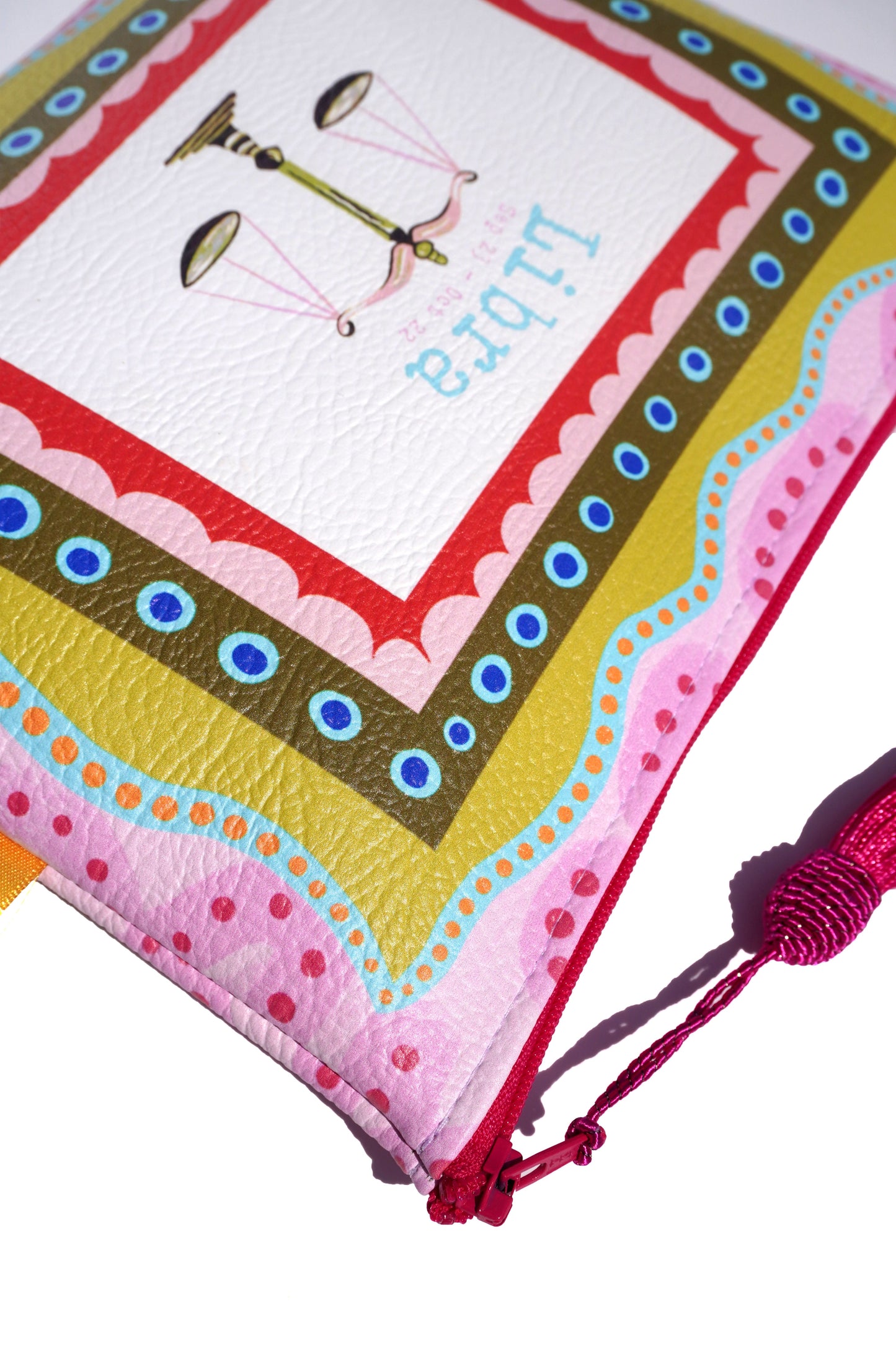 Libra vegan leather makeup bag