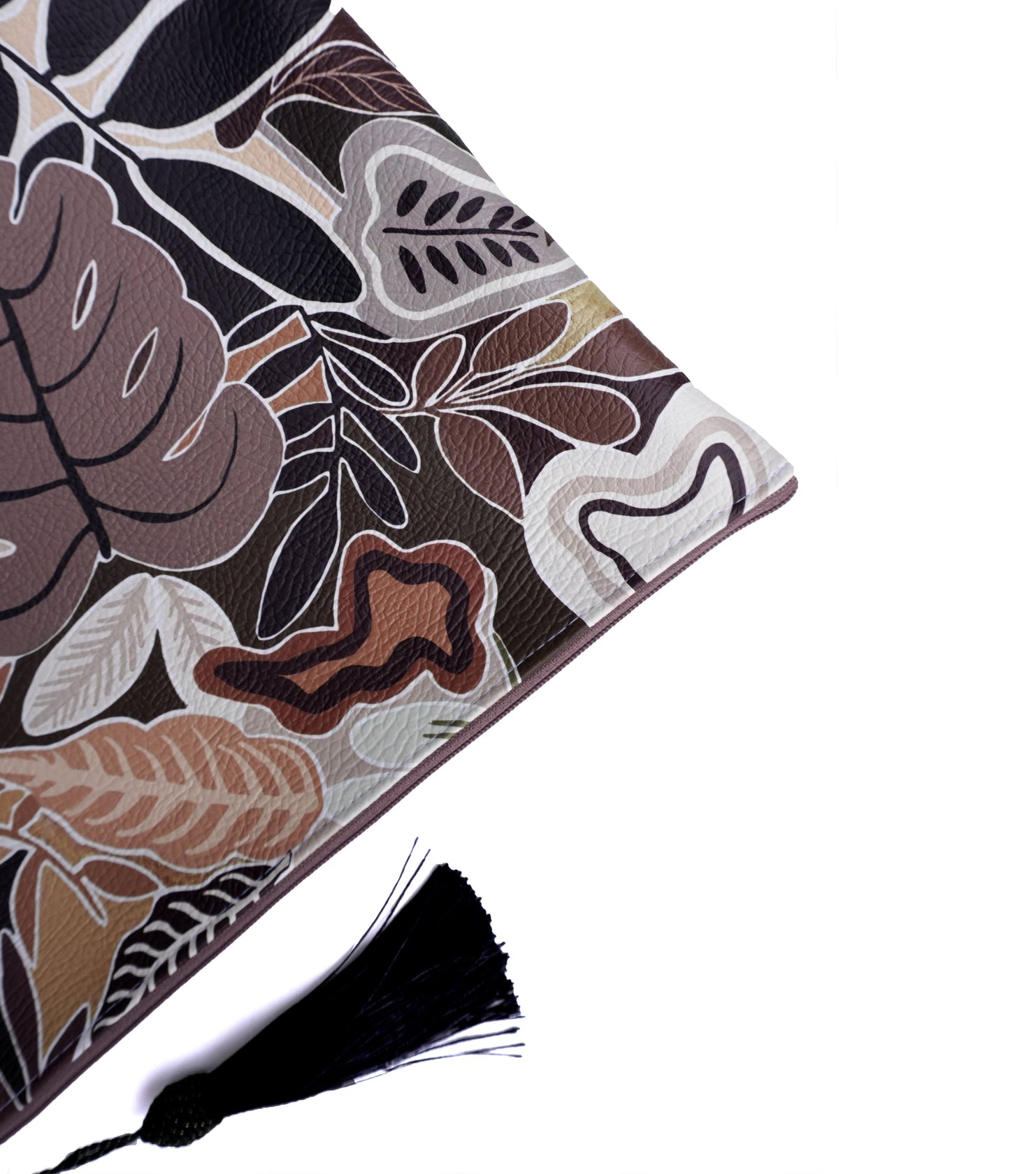 Moody cheeseplant cosmetic bag