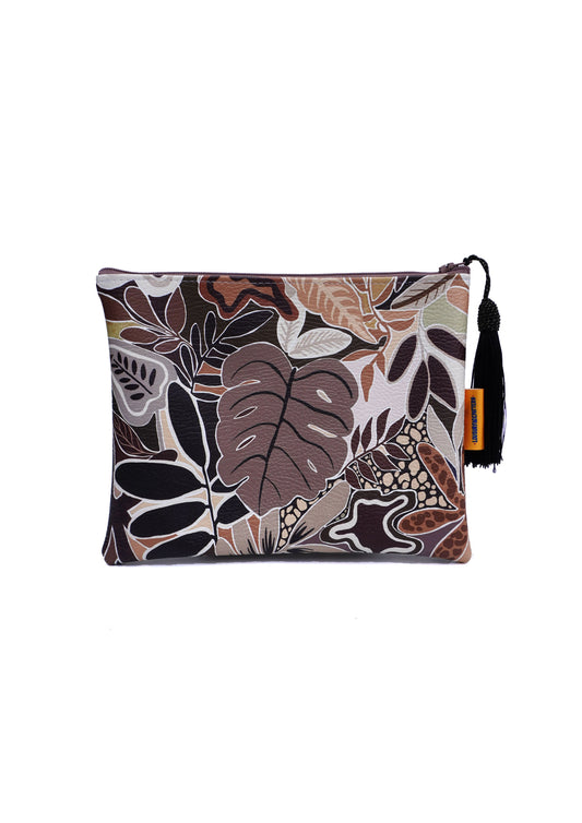 Moody cheese plant makeup bag