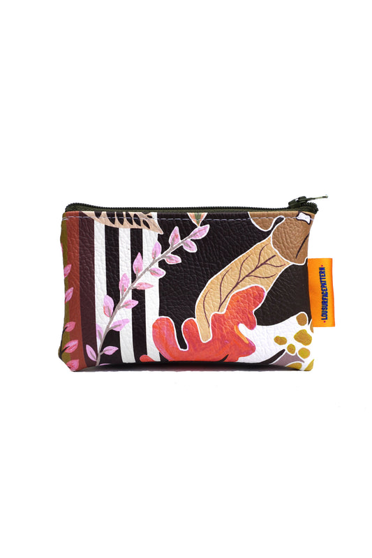 Moody striped tropicals purse